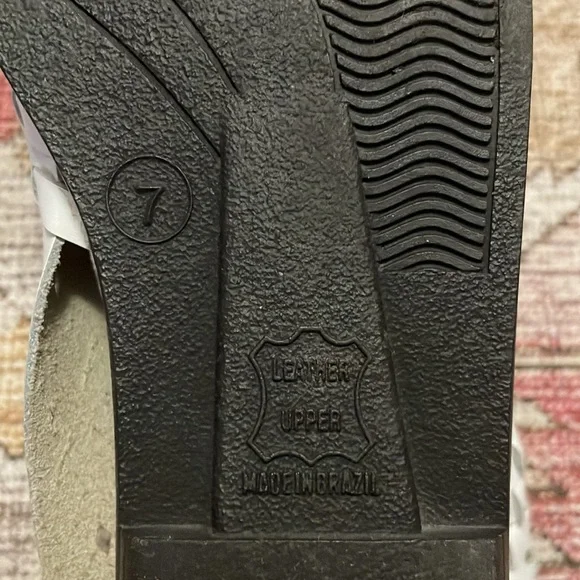 Genuine leather Vintage ROMANO - made in Brazil - Huaraches white sandals Sz 7 - Picture 9 of 12